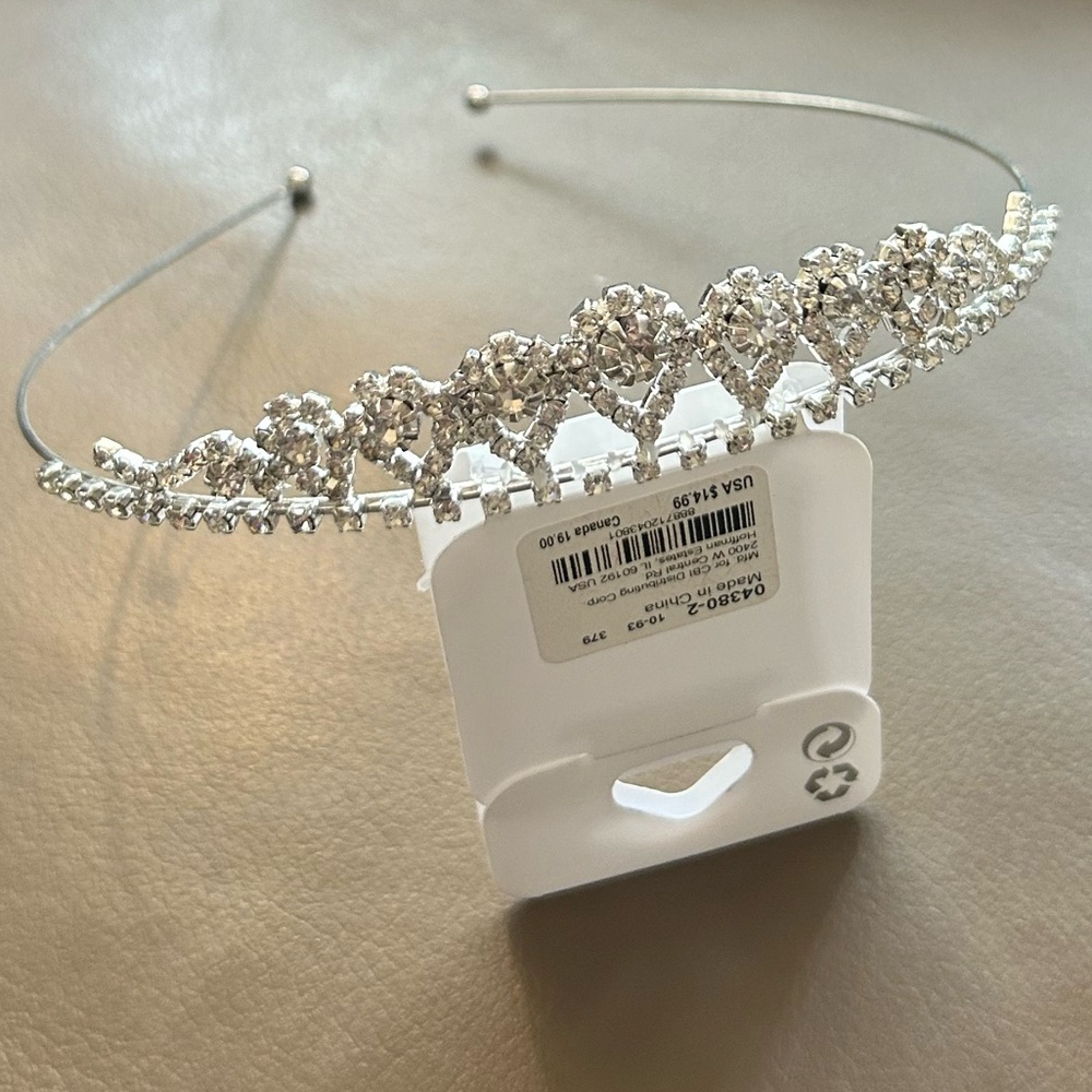 Icing Silver Crystal Tiara Headband